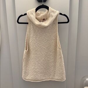 Pilcro Cream Cowl Neck Sweater